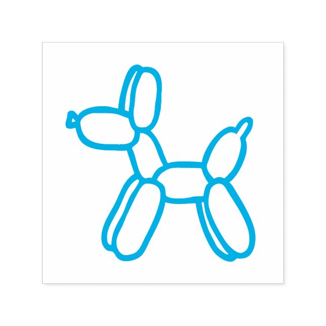 Balloon Dog Self-Inking Rubber Stamp (Design)
