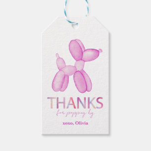 Balloon Dog Thanks Gift Tags