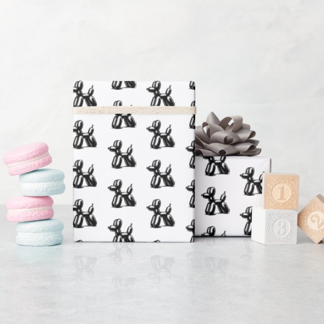 Balloon Dog Wrapping Paper (Baby Shower)