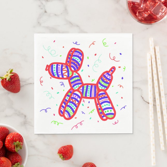 Balloon Dogs Party Napkins (Insitu)