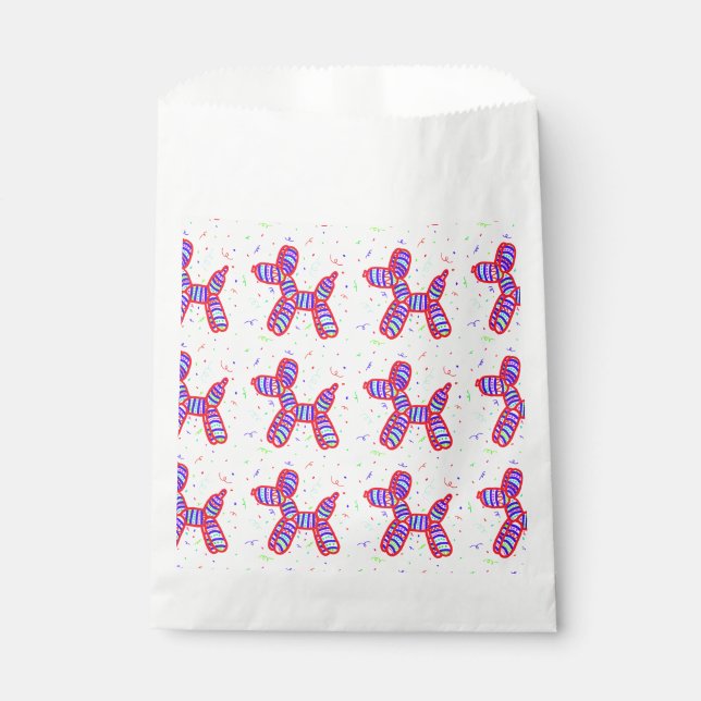 Balloon Dogs Party Treat Bags (Front)