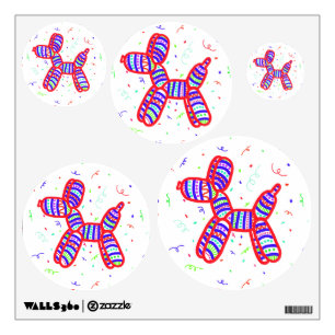 Balloon Dogs Party Wall Decals