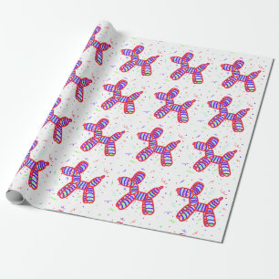 Balloon Dogs Party Wrapping Paper
