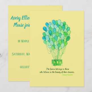 Balloon Dreams Party Invite
