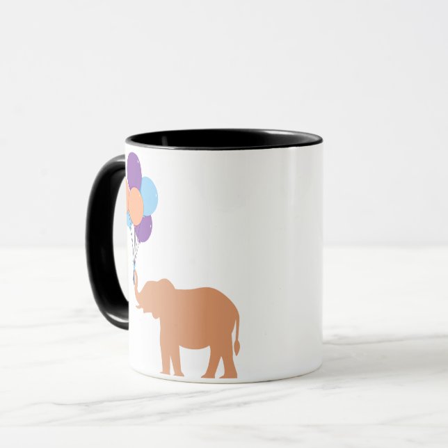 Balloon Elephant Mug (Front Left)