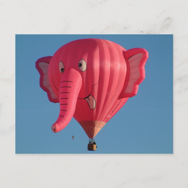 Balloon Elephant Postcard (Front)