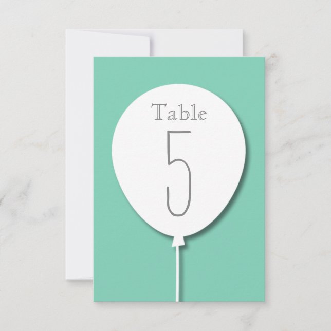 Balloon Event Table Number (Front)