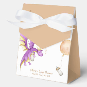 Balloon Fairy Dragon Bottle Baby Shower Thank You Favor Boxes
