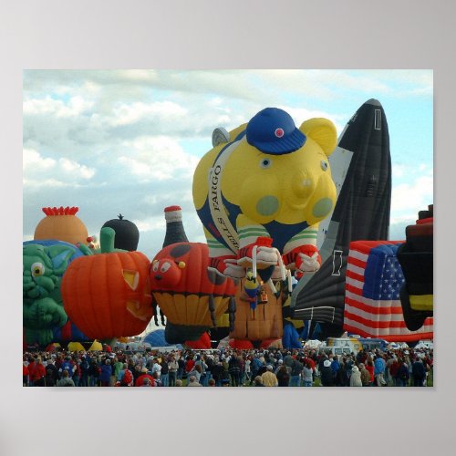 Balloon Fiesta Albuquerque Special Shapes Poster