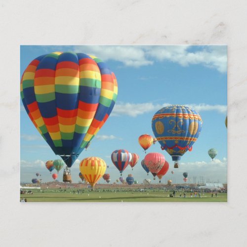 Balloon fiesta postcard