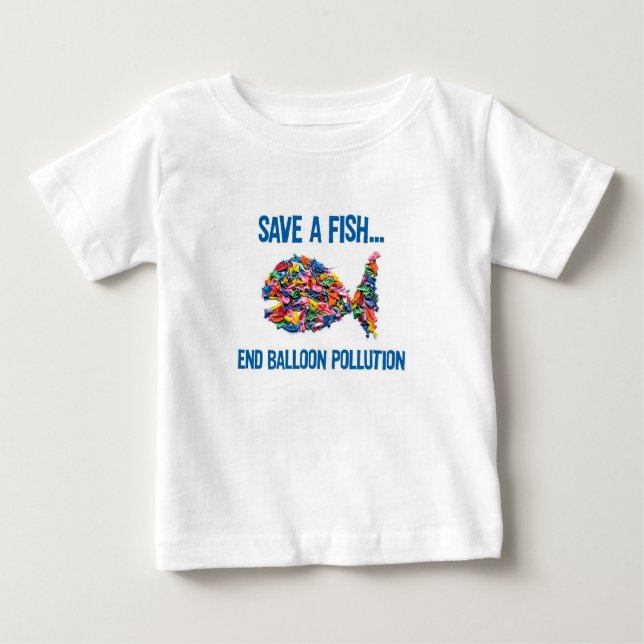 BALLOON FISH T-SHIRT FOR BABY OR TODDLER (Front)