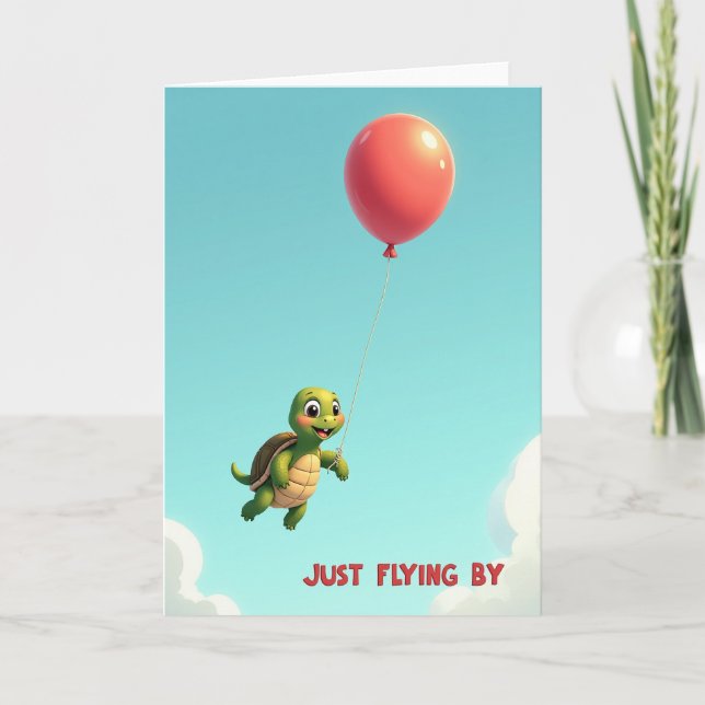 Balloon Flight Birthday Card (Front)