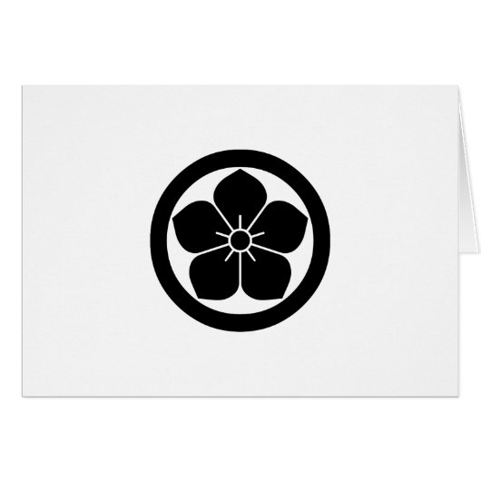 Balloon flower in circle cards (Front Horizontal)