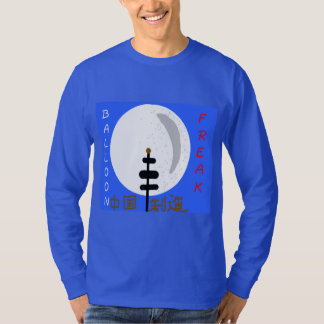 Balloon Freak Design on Blue T-shirt for Men