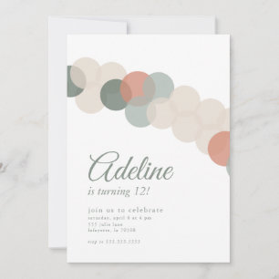 Balloon Garland Birthday Invitation