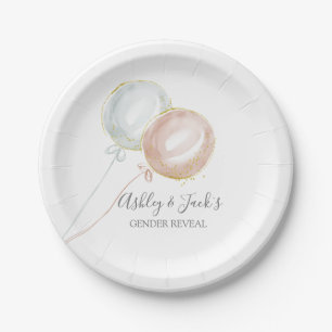 Balloon Gender paper plates
