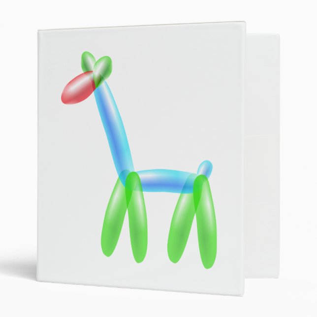 Balloon Giraffe Binder (Front/Inside)