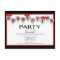 Balloon Graduation Party Invitation Red Grad Cap