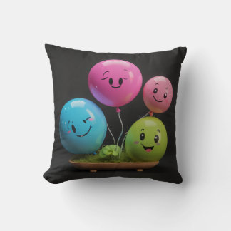 balloon, happiness, cushion, throw pillow
