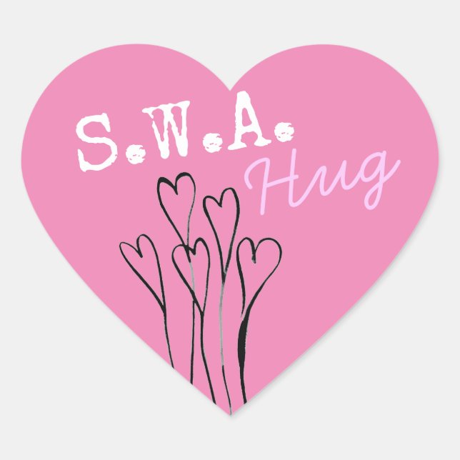 Balloon Hearts SWA-Hug Special Mail Labels (20) (Front)