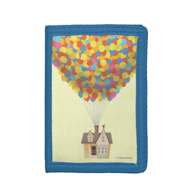 Balloon House from the Disney Pixar UP Movie Trifold Wallet (Front Vertical)