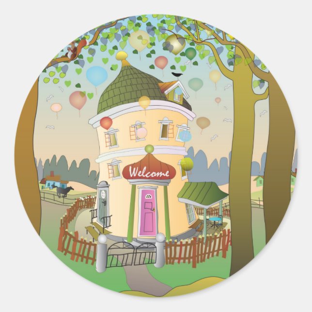 Balloon House Sticker (Front)