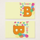 Balloon Letter B (Front & Back)