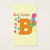 Balloon Letter B (Back)