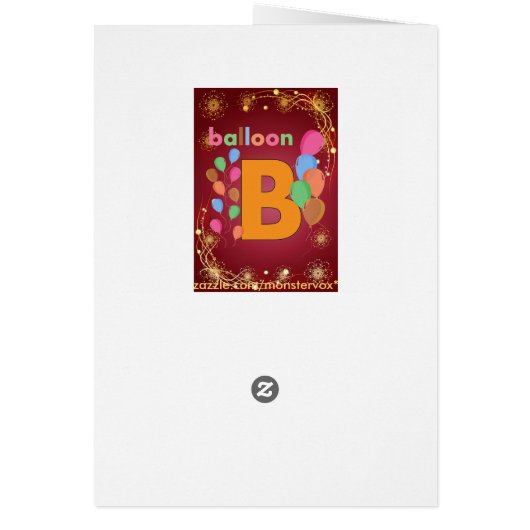 Balloon Letter B (Back)