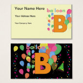 Balloon Letter B (Front & Back)