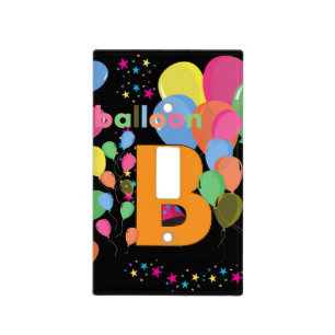 Balloon Letter B Light Switch Cover
