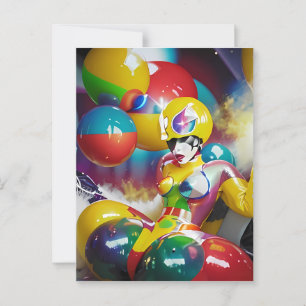 Balloon Life Postcard