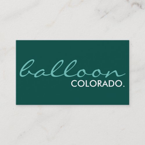 balloon locations color customizable business card