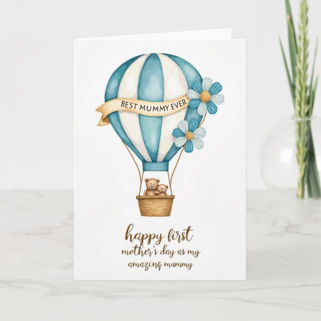 Balloon Love Mothers Day Card (Front)