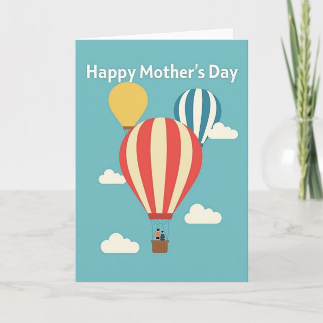 Balloon Mothers Day Card (Front)