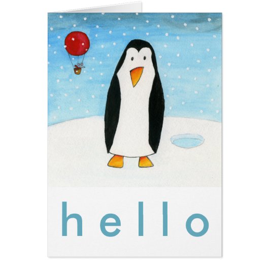 Balloon Mouse & Penguin Cards (Front)