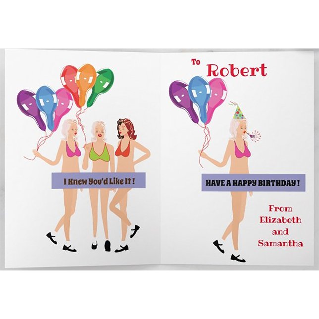 BALLOON naughty rude uncle brother birthday Card (Creator Uploaded)
