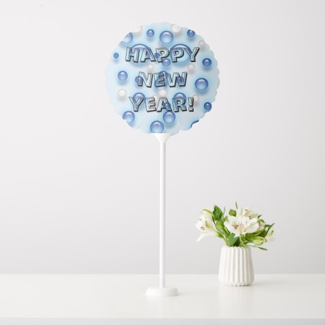 Balloon - New Year Greeting with Bubbles (In SItu)