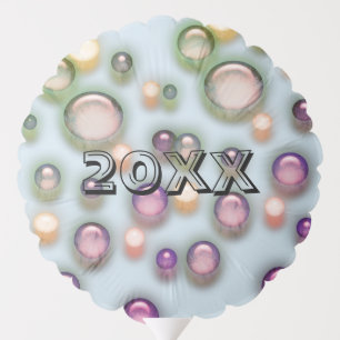 Balloon - New Year Greeting with Champagne Bubbles