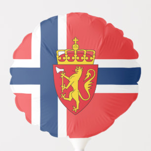 Balloon & Norwegian Flag, patriots party / Norway