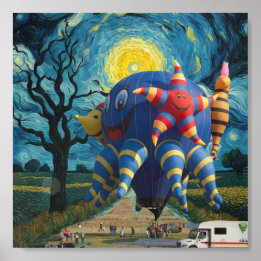 Balloon On the Launch Pad Acrylic Photo Tile