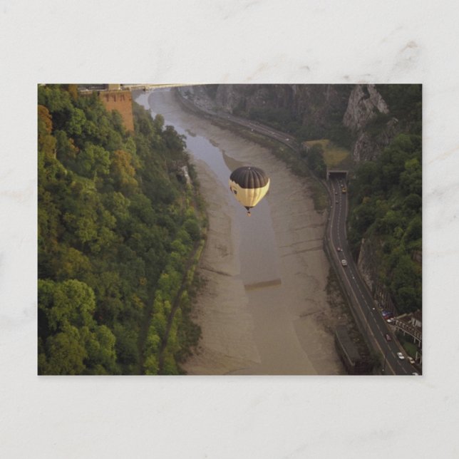 Balloon over Avon Gorge, Bristol, England Postcard (Front)