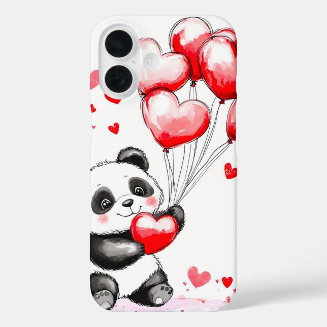 Balloon Panda Love in the Air Case-Mate iPhone Case (Back)