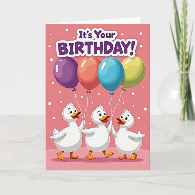 Balloon Parade Birthday Card (Front)