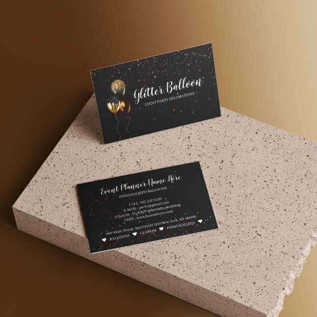 Balloon Party Decoration Event Planner Birthday Business Card (Balloon Party Decoration Event Planner Birthday Business Card)