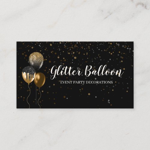 Balloon Party Decoration Event Planner Birthday Business Card