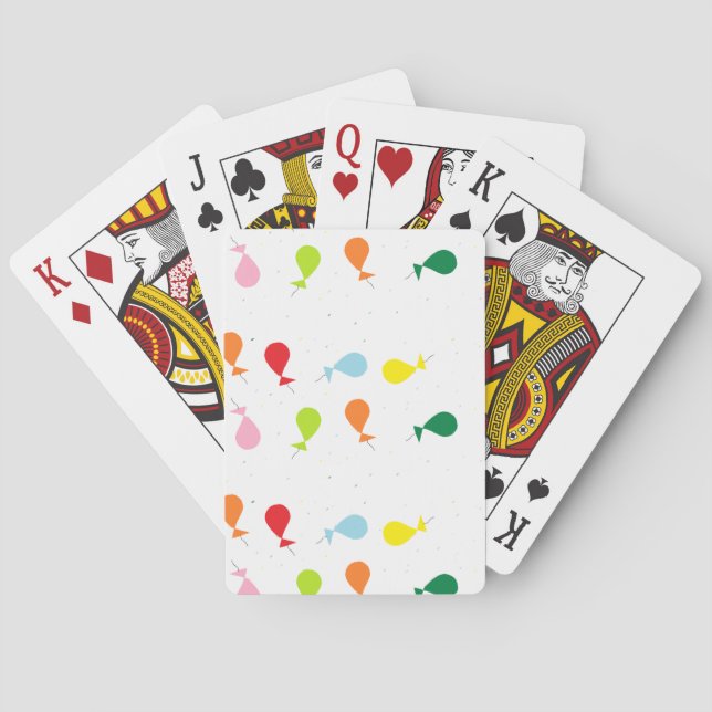 Balloon party poker cards (Back)