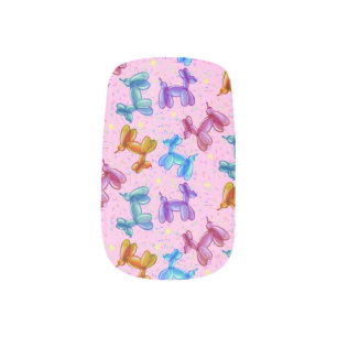 Balloon Party Poodle Minx Nail Art