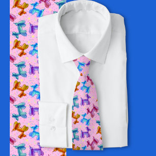Balloon Party Poodle Neck Tie