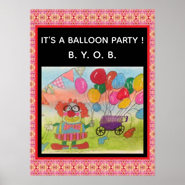Balloon Party Poster (Front)